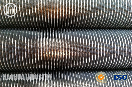 stainless steel finned tube with rolled aluminium fin